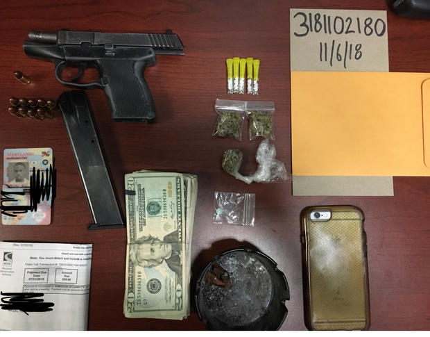 Seized Gun and Drugs 