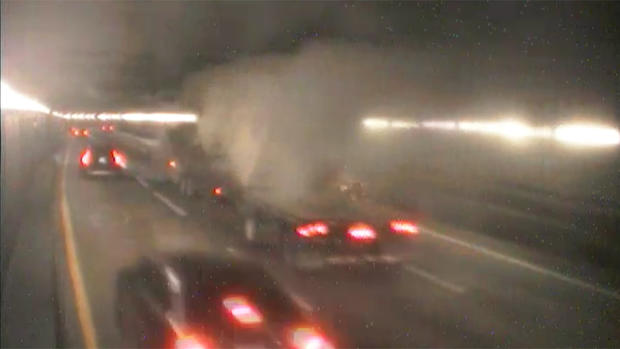 Truck hits O'Neill Tunnel roof 