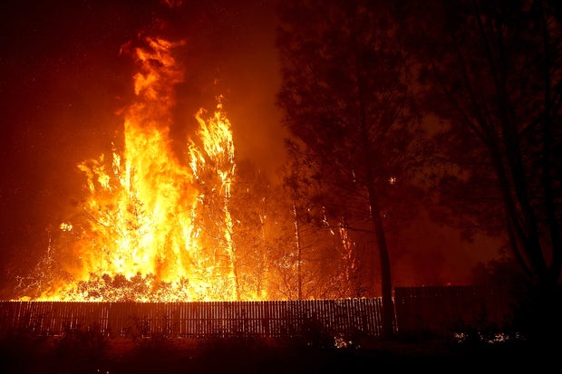 Rapidly-Spreading Wildfire In California's Butte County Prompts Evacuations 