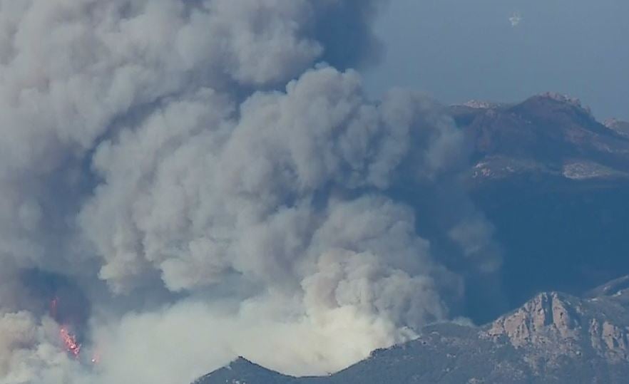 Woolsey Fire flare-up 