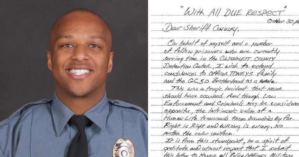 Inmates write heartfelt letter to sheriff offering condolences for ...