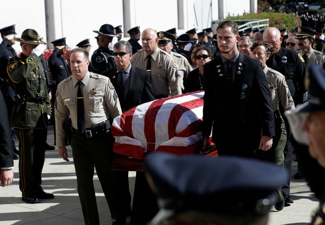 California Bar Shooting Hero's Funeral