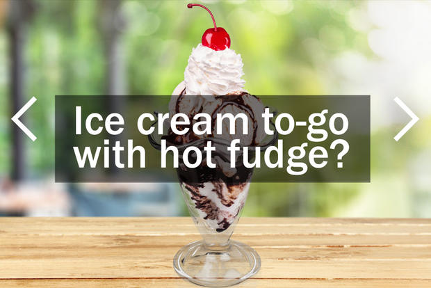 Ice Cream To-Go with Hot Fudge? 