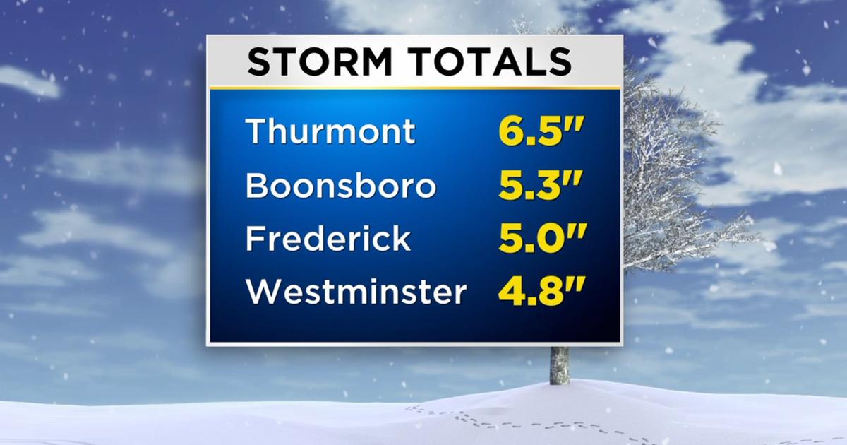 First Snowfall In Maryland Brings Measurable Snow To Region CBS Baltimore