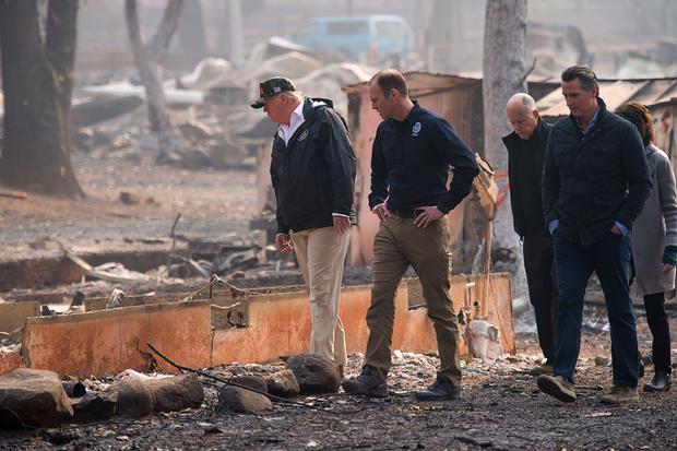 Trump Visits California Wildfires 