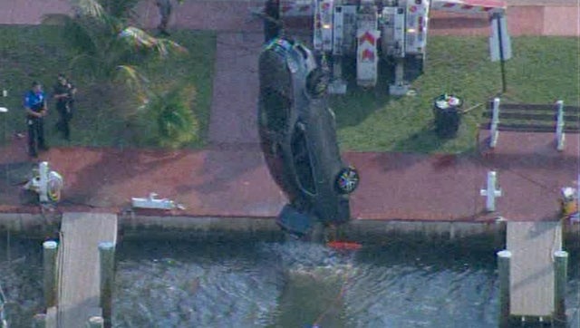 Car Into Water Miami Beach 
