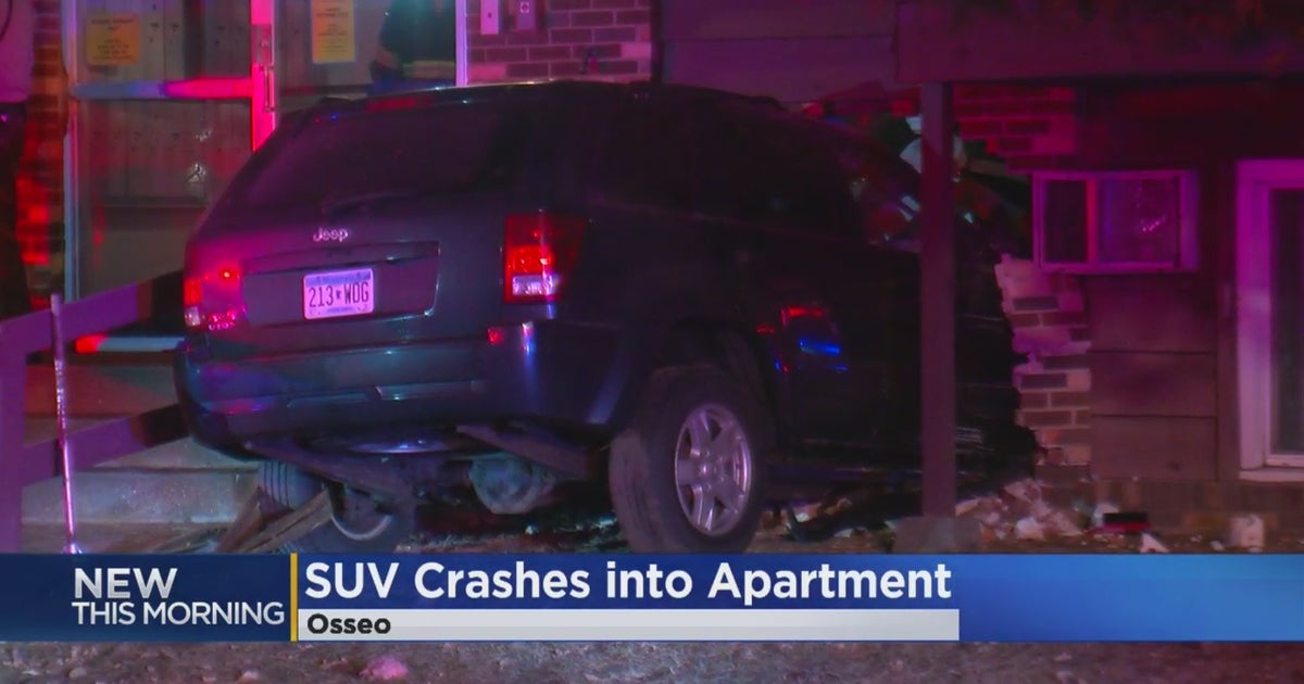 SUV Slams Into Osseo Apartment; Resident Was Not Inside CBS Minnesota