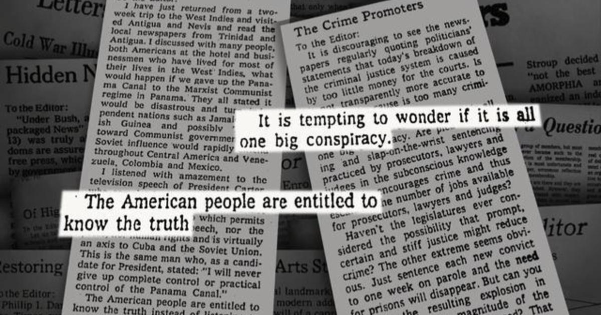 The truth behind conspiracy theories CBS News