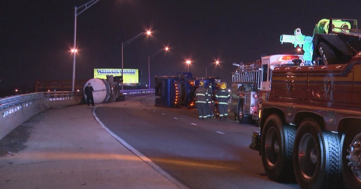 All Lanes Reopen On I-95 After Overturned Tanker Truck Snarled Traffic ...