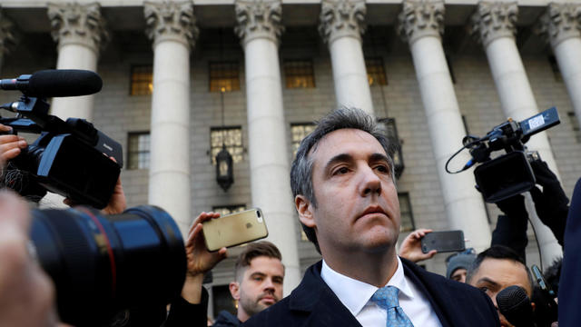 U.S. President Donald Trump's former lawyer Michael Cohen exits Federal Court after entering a guilty plea in Manhattan, New York City 