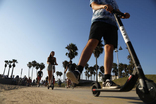 Controversial E-Scooters Around Los Angeles Stir Debate And Anger 