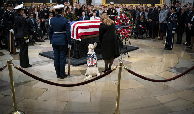 President George H.W. Bush Lies In State At U.S. Capitol 