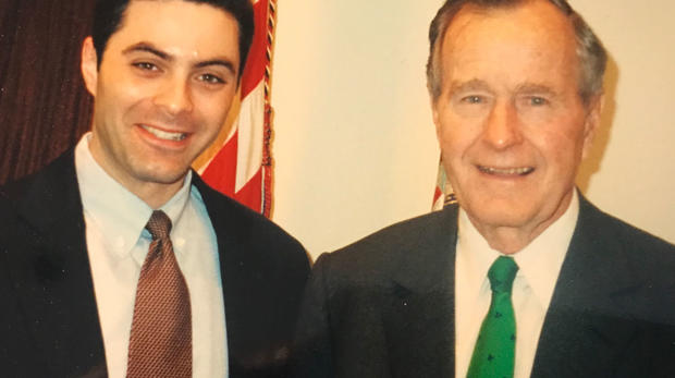 Robert Caltabiano and George H.W. Bush 