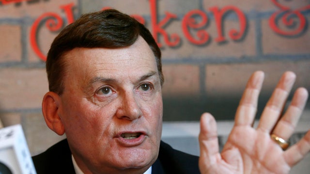 Arizona state Rep. David Stringer, R-Prescott, speaks at a community forum at a restaurant in Phoenix to explain his immigration remarks on June 27, 2018. 