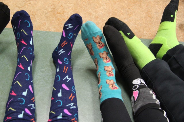 colorful socks tribute to President George H.W. Bush