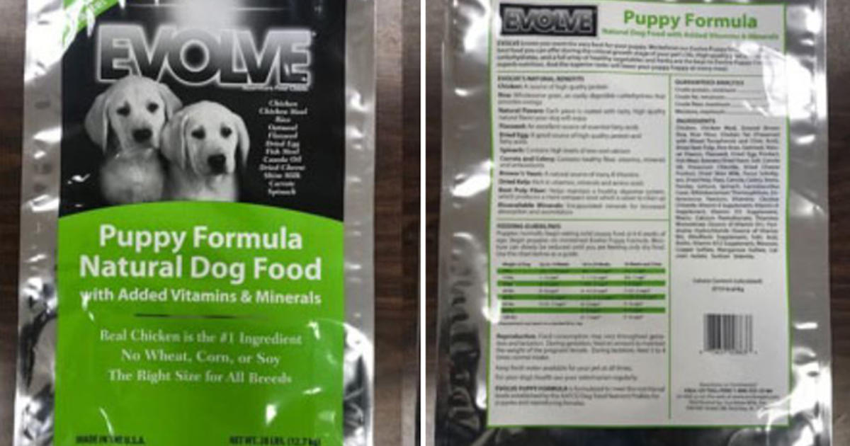 Evolve dog shop food recall