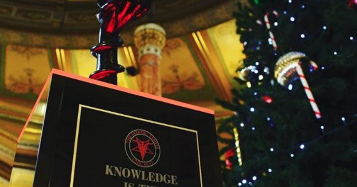 The Illinois Capitol Is Ringing In The Holidays With A Satanic Statue - CBS  Chicago