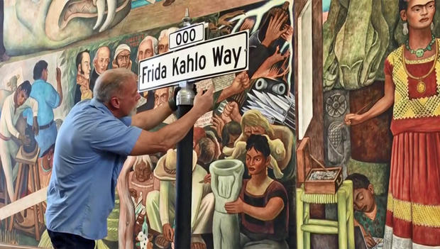 Frida Kahlo Way Street Sign 