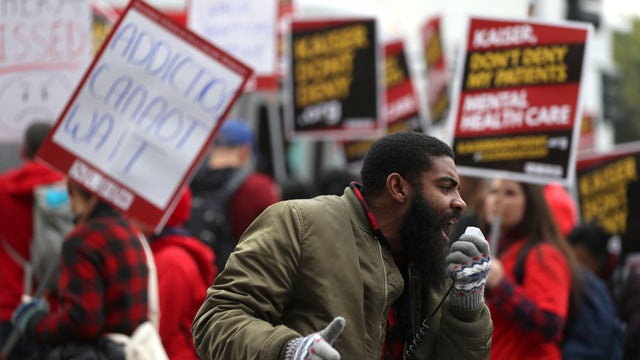 Thousands Of Mental Health Workers go On Strike  In CA To Protest Kaiser Permanente 