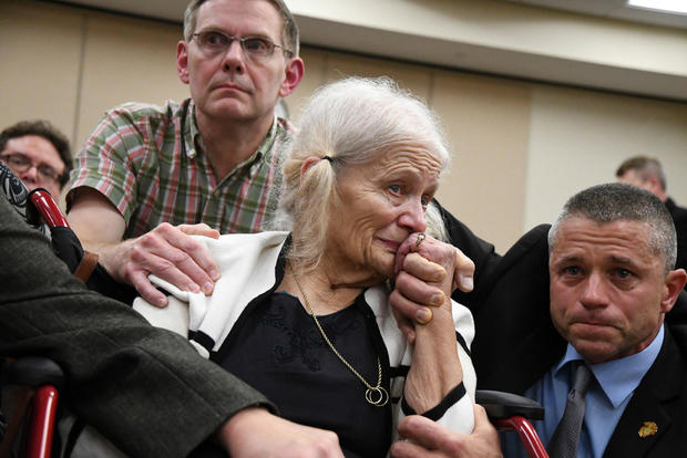 Cheryl Williams reacts after verdict 