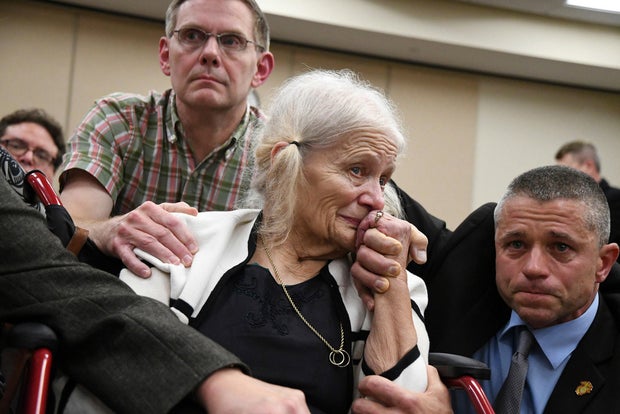 Cheryl Williams reacts after verdict