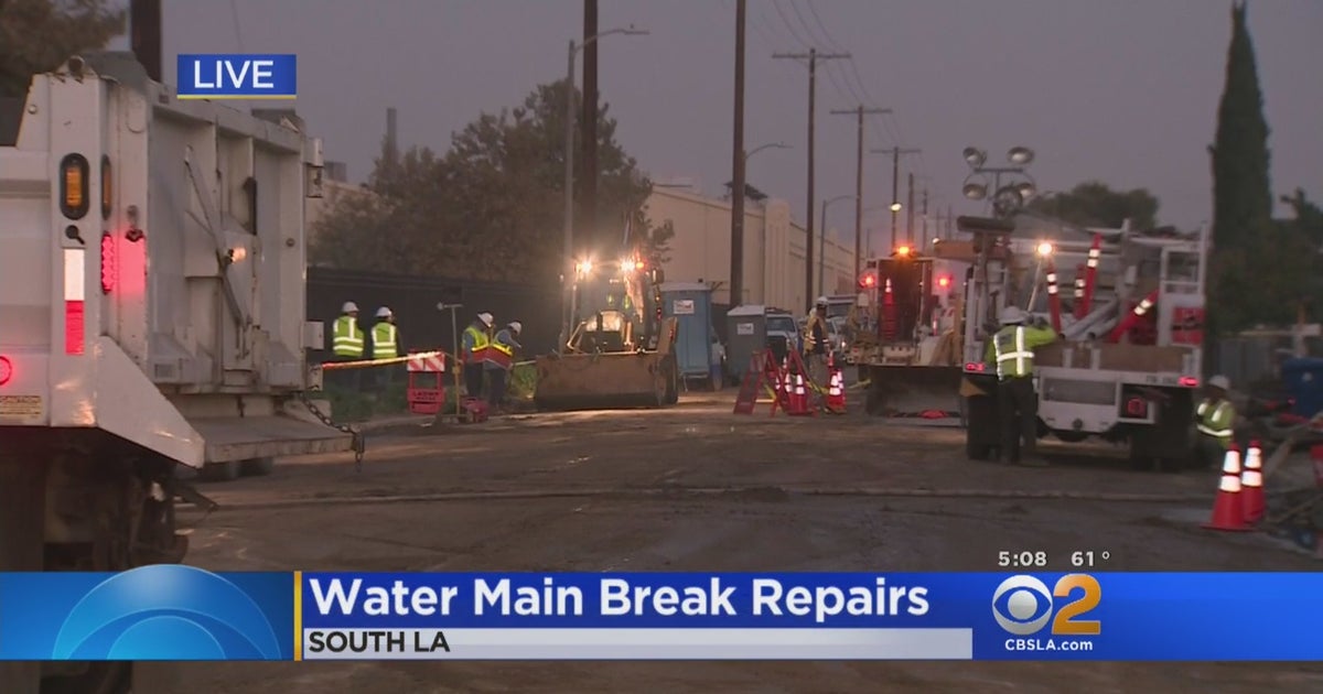 47 South LA Residents Displaced After Water Main Break Floods ...