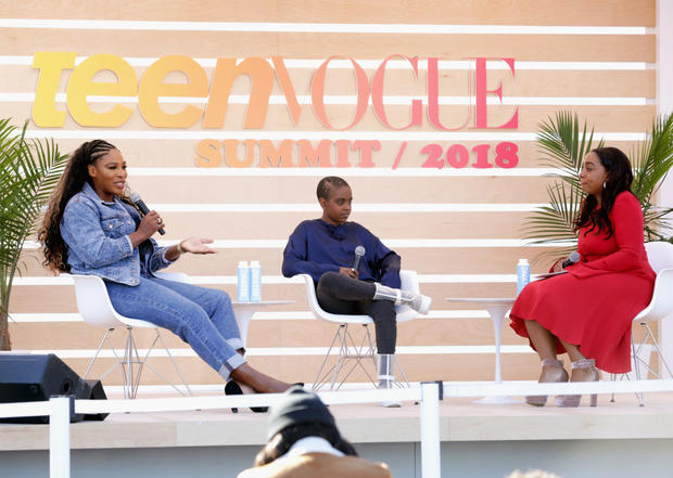 The Teen Vogue Summit Los Angeles 2018 : Serena Williams And Naomi Wadler 