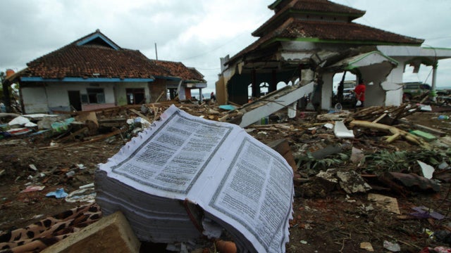 Tsunami Aftermath In Lampung, Indonesia 