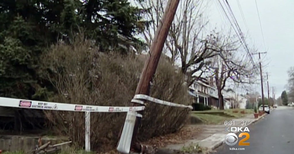Out-Of-Control Pickup Truck Crashes Into Utility Pole, Knocks Out Power ...
