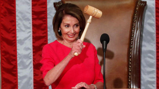 House Speaker-designate Pelosi holds gavel as U.S. House of Representatives meets for start of 116th Congress on Capitol Hill in Washington 