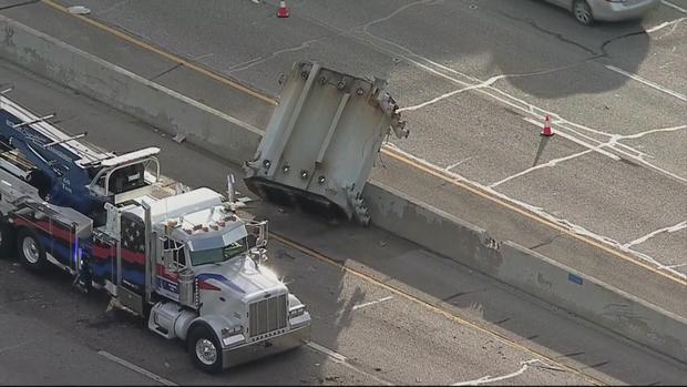 18-wheeler hit an overpass on Loop 12 in Irving 