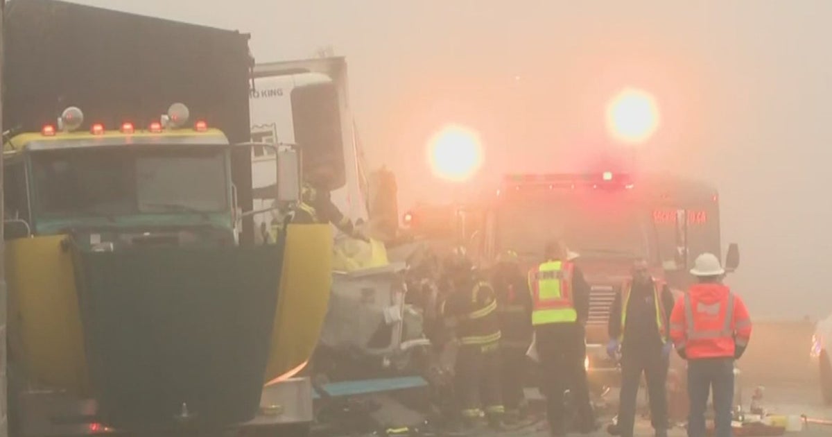 3 Big Trucks Involved In Fatal Crash On Highway 99 Near Stockton - CBS ...