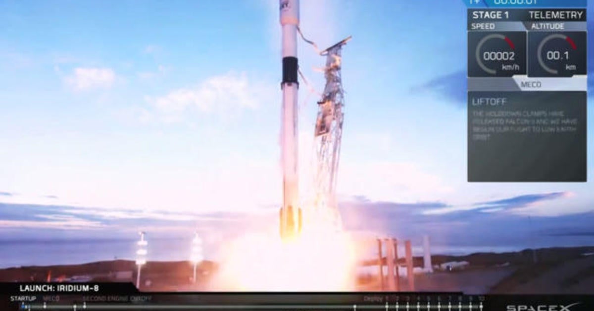 SpaceX Falcon 9 Rocket Launches Satellites - CBS News