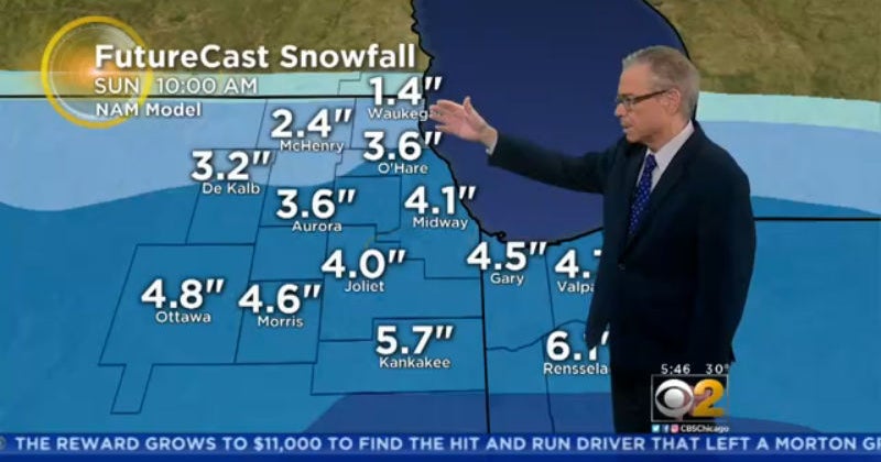 Winter Storm Dumping Snow Across Much Of Illinois - CBS Chicago