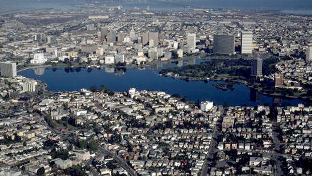 Oakland Lake Merritt Aerial 