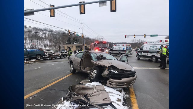 rostraver central fire department route 51 crash 1 