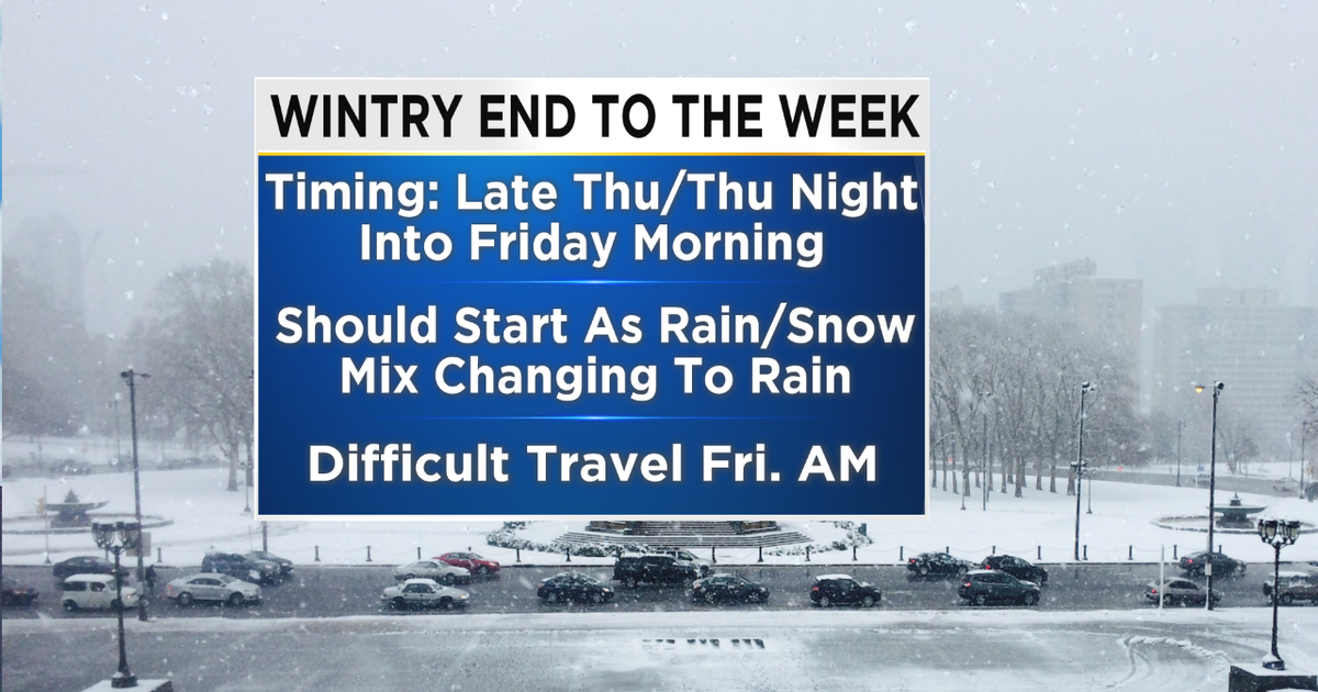 Multiple Snow Chances Later This Week CBS Philadelphia