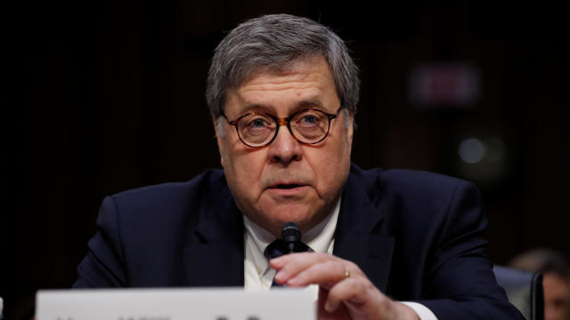 William Barr testifies at Senate Judiciary hearing on his nomination to be U.S. attorney general on Capitol Hill in Washington 