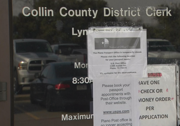Collin County passport office closed 