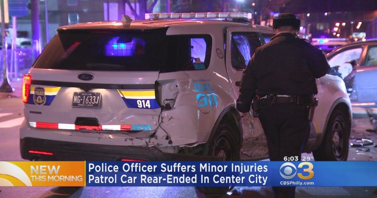 Philadelphia Police Officer Suffers Minor Injuries After Patrol Car ...