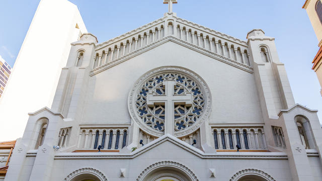 Cross on Catholic Church in Miami 