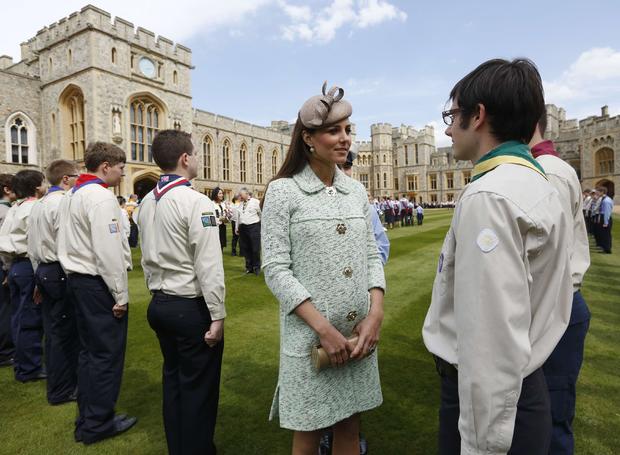 The Duchess Of Cambridge Attends The National Review Of The Queen's Scouts At Windsor Castle 