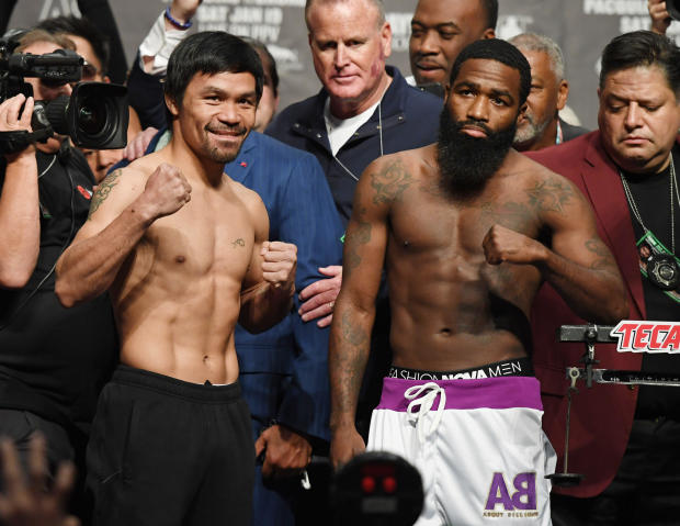 Manny Pacquiao v Adrien Broner - Weigh-in 