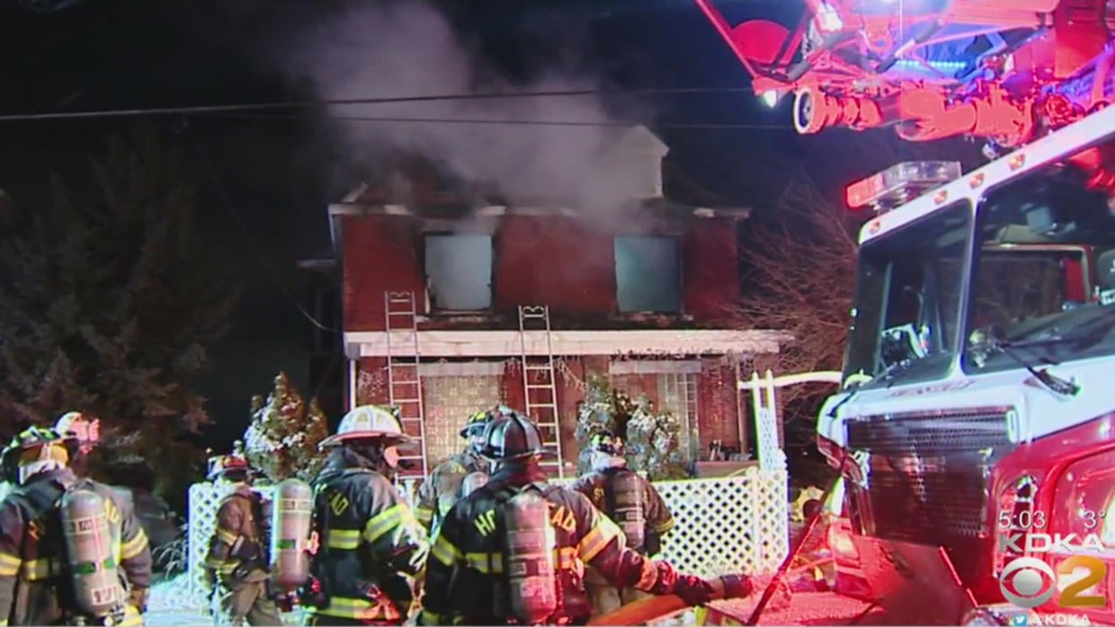 Crews Battle Flames, Cold Temperatures Overnight In Swissvale - CBS ...