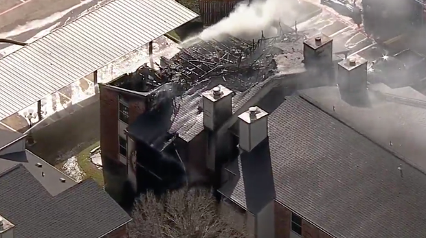 apartment fire in North Richland Hills