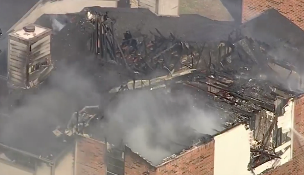 apartment fire in North Richland Hills