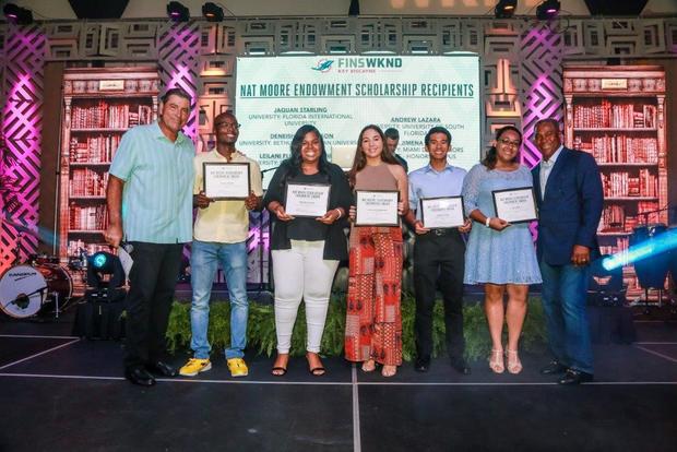 miami dolphins foundation nat moore scholarship recipients 