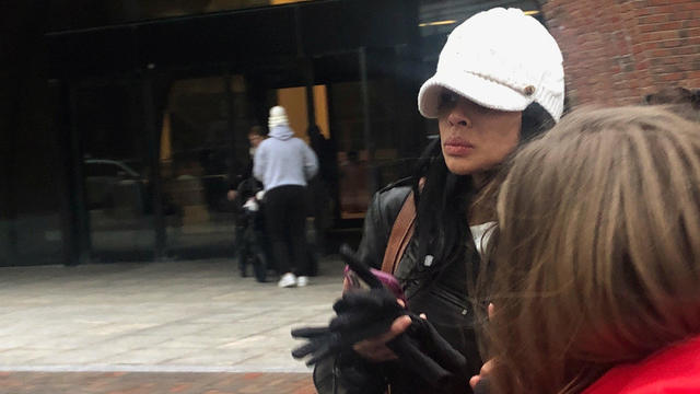 Sunrise Lee, a former Insys Therapeutics Inc regional sales director, exits the federal courthouse in Boston 