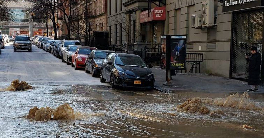 Water Main Break Frosts Intersection On Upper West Side Amid Polar ...