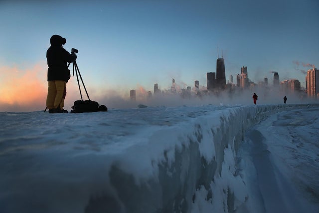 Polar Vortex Brings Extreme Cold Temperatures To Chicago